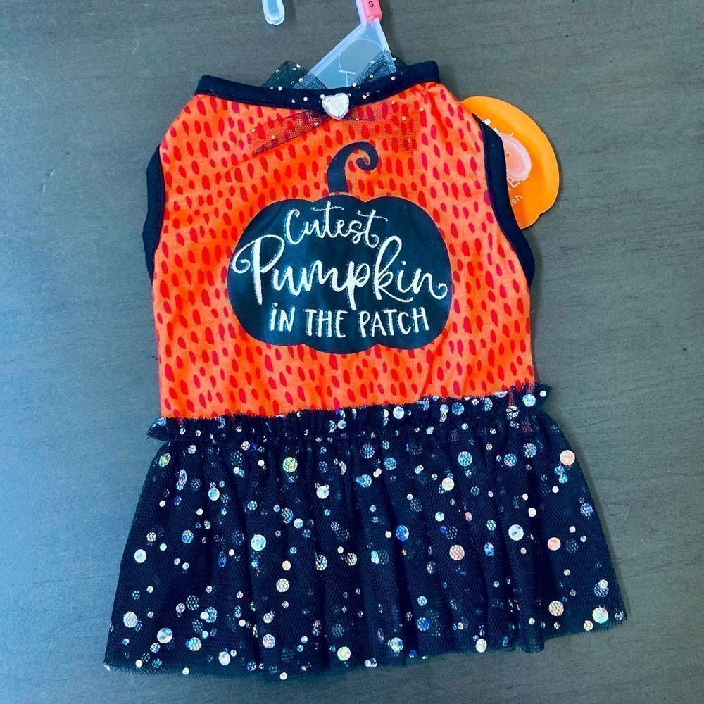NWT Cutest Pumpkin Halloween Dog Pet Dress XS